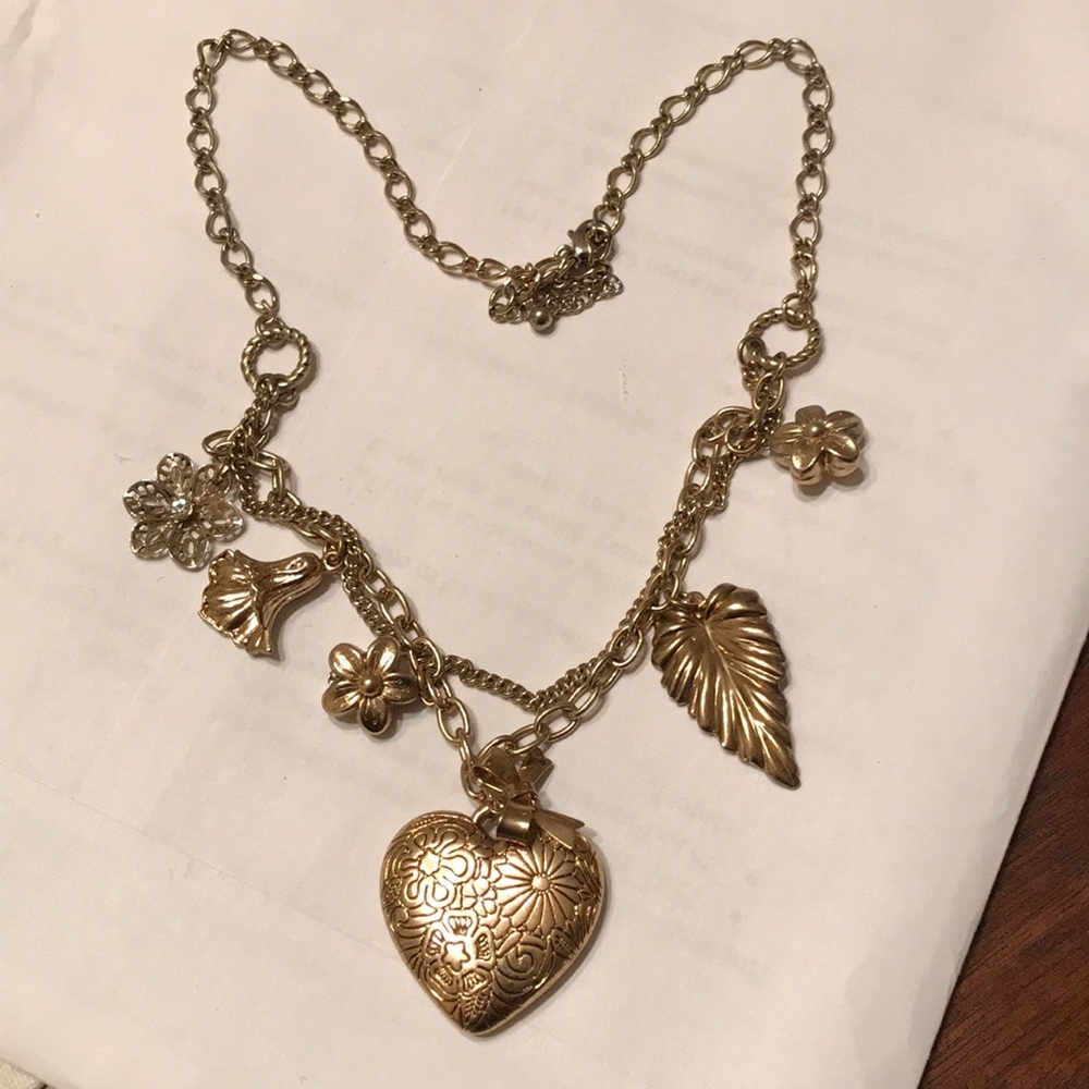 Gold Multi Charm Necklace